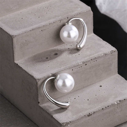 Pearl & Silvertone Ear Jackets