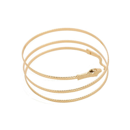 Goldtone Serpent Arm Cuff