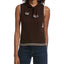 CHOCOLATE BROWN/WHITE