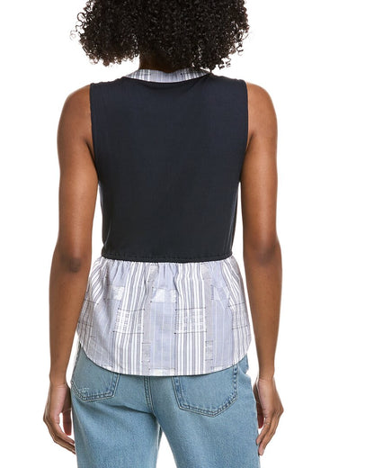 NVWHT-NAVY PATCHWORK-