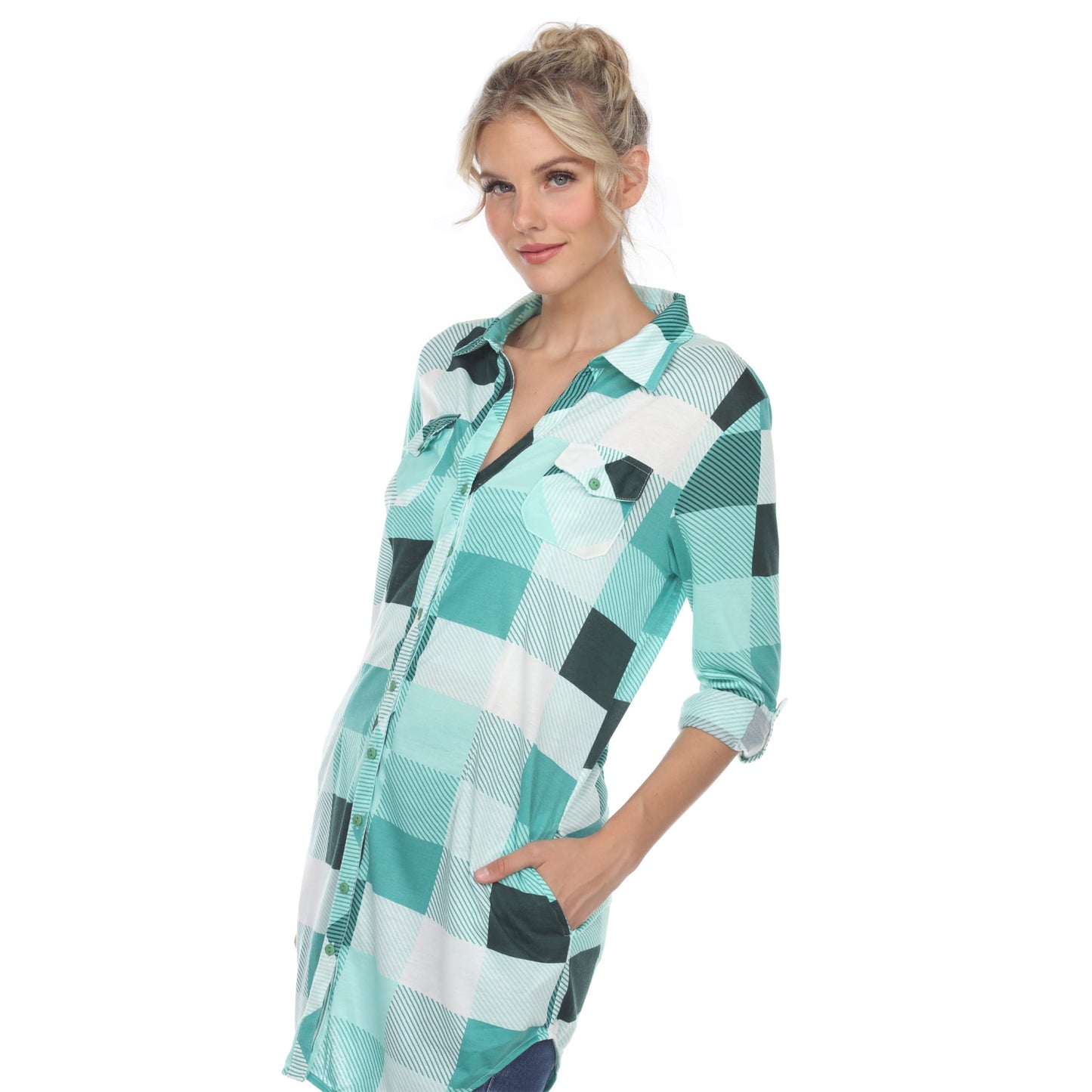 Green White-