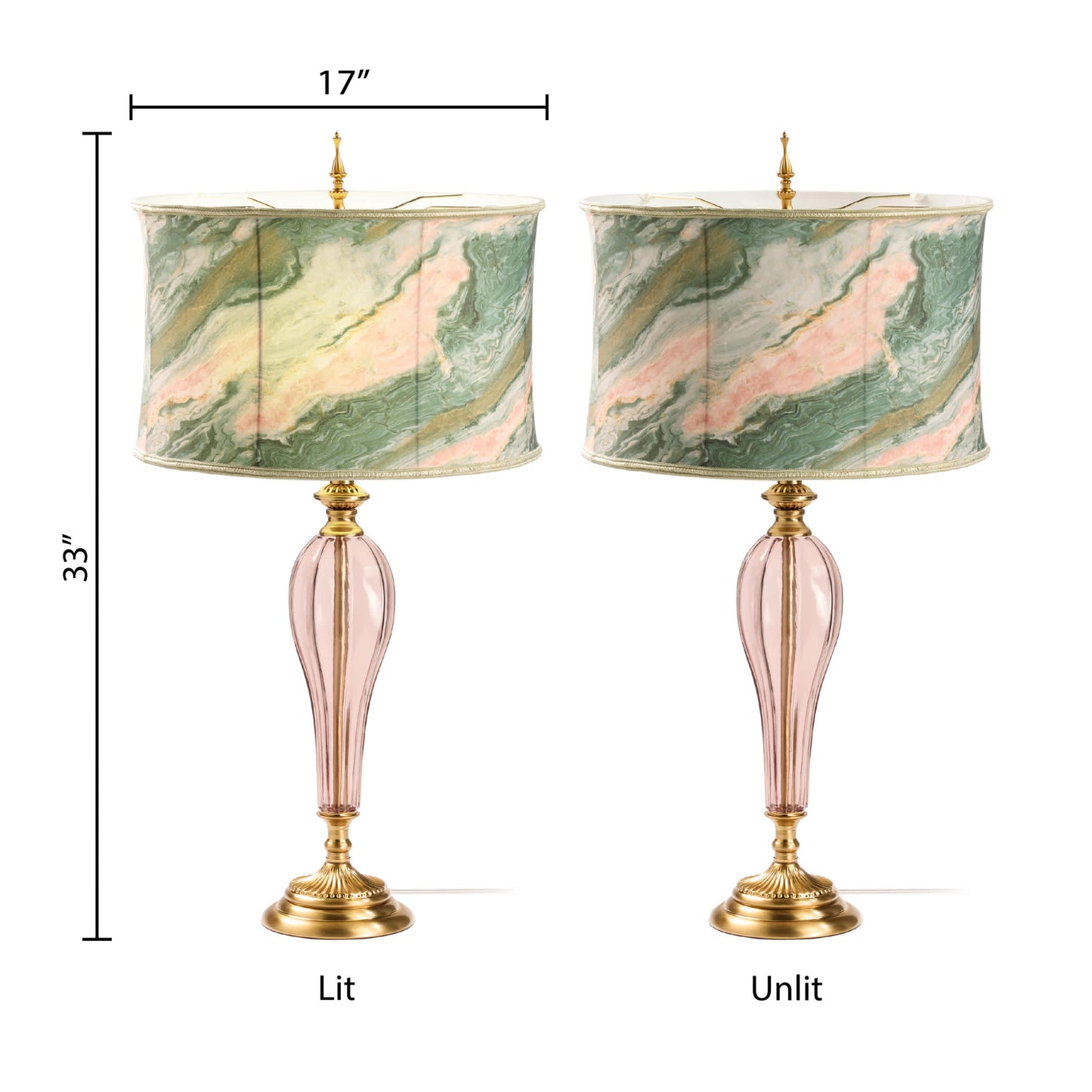 Pink/Green/Gold-