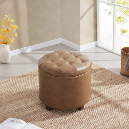 Faux Leather Mocha-