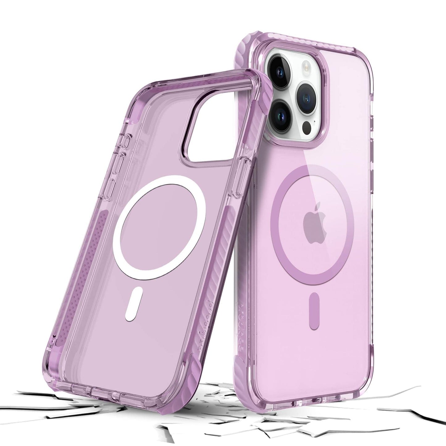 Prodigee Iphone 15 Pro Max Safetee Neo Lilac + Mag|Bright Colorful Vivid Vibrant Neon|Drop Tested|Dual Layer Cover| Wireless Charging Compatible|Shockproof |Scratch Resistant | 6.7 Inch |