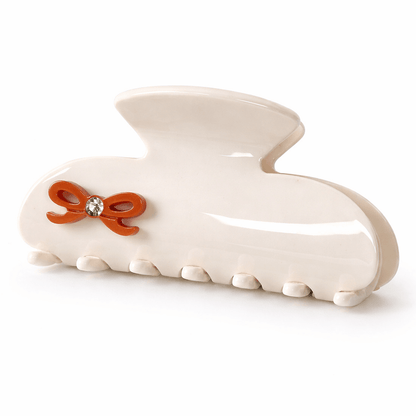Sweet Bow Claw Clip in Ivory
