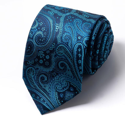 Midnight Teal Paisley-