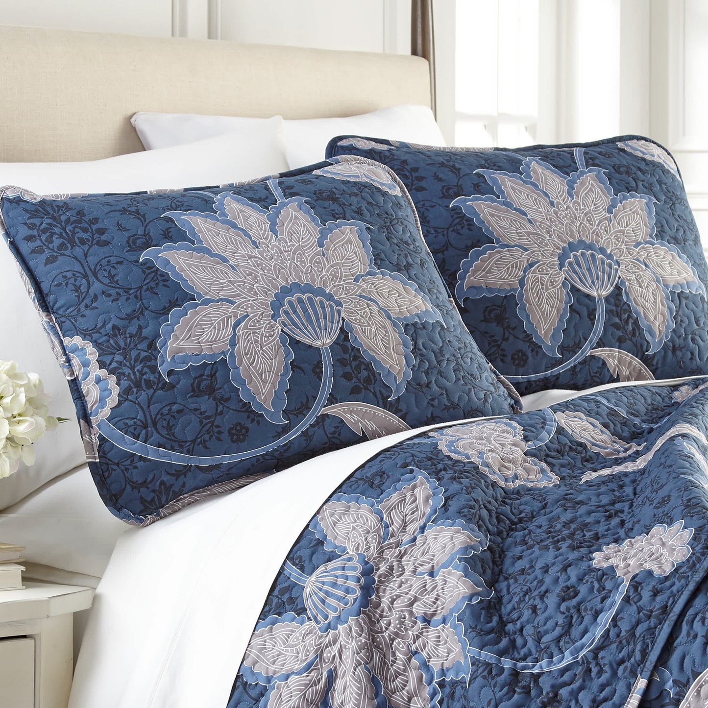 Grand Floral Blue-