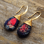 Navy Blue / Red / Goldtone