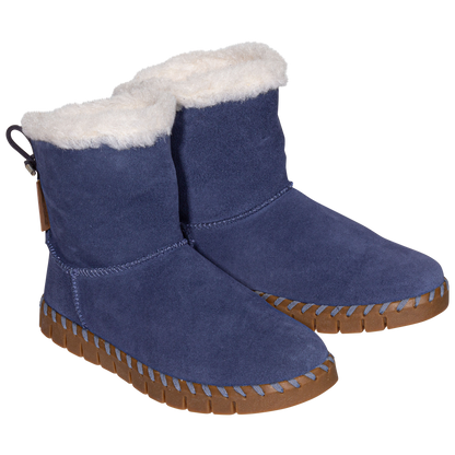 Muk Luks Flexi Albany Boot (Black Suede, 7)