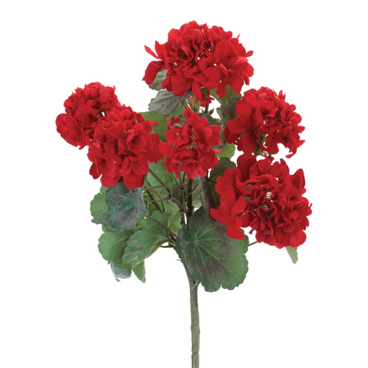 Melrose International Geranium Floral Bush (Set of 2)
