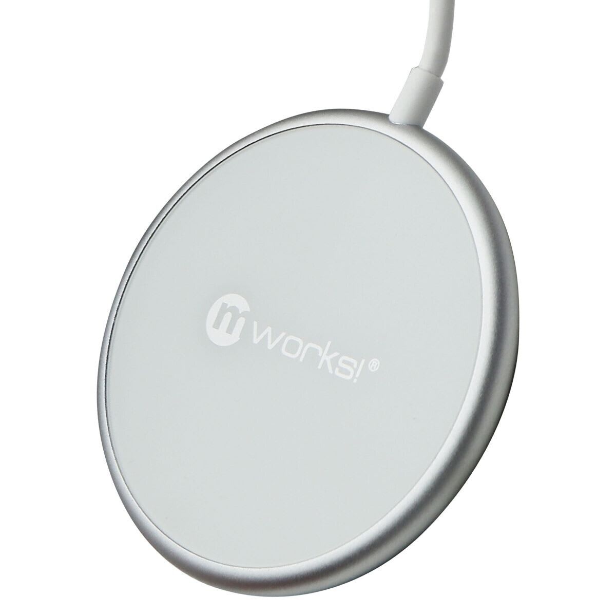Mworks! Mpower! (15w) Magnet Wireless Charger for Smartphones - White