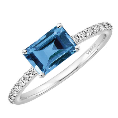 Blue, White-