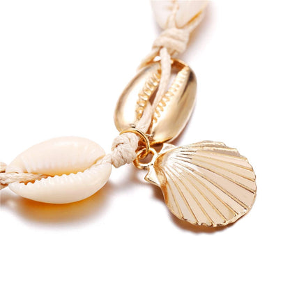 Pukka Shell & Goldtone Charm Anklet