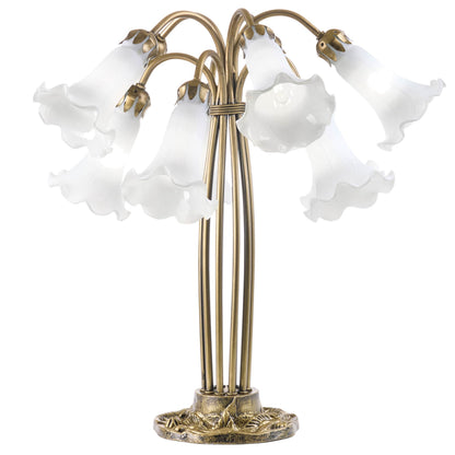 White/ Antique Brass-