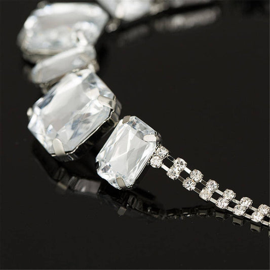 Crystal & Cubic Zirconia Emerald-Cut Statement Necklace