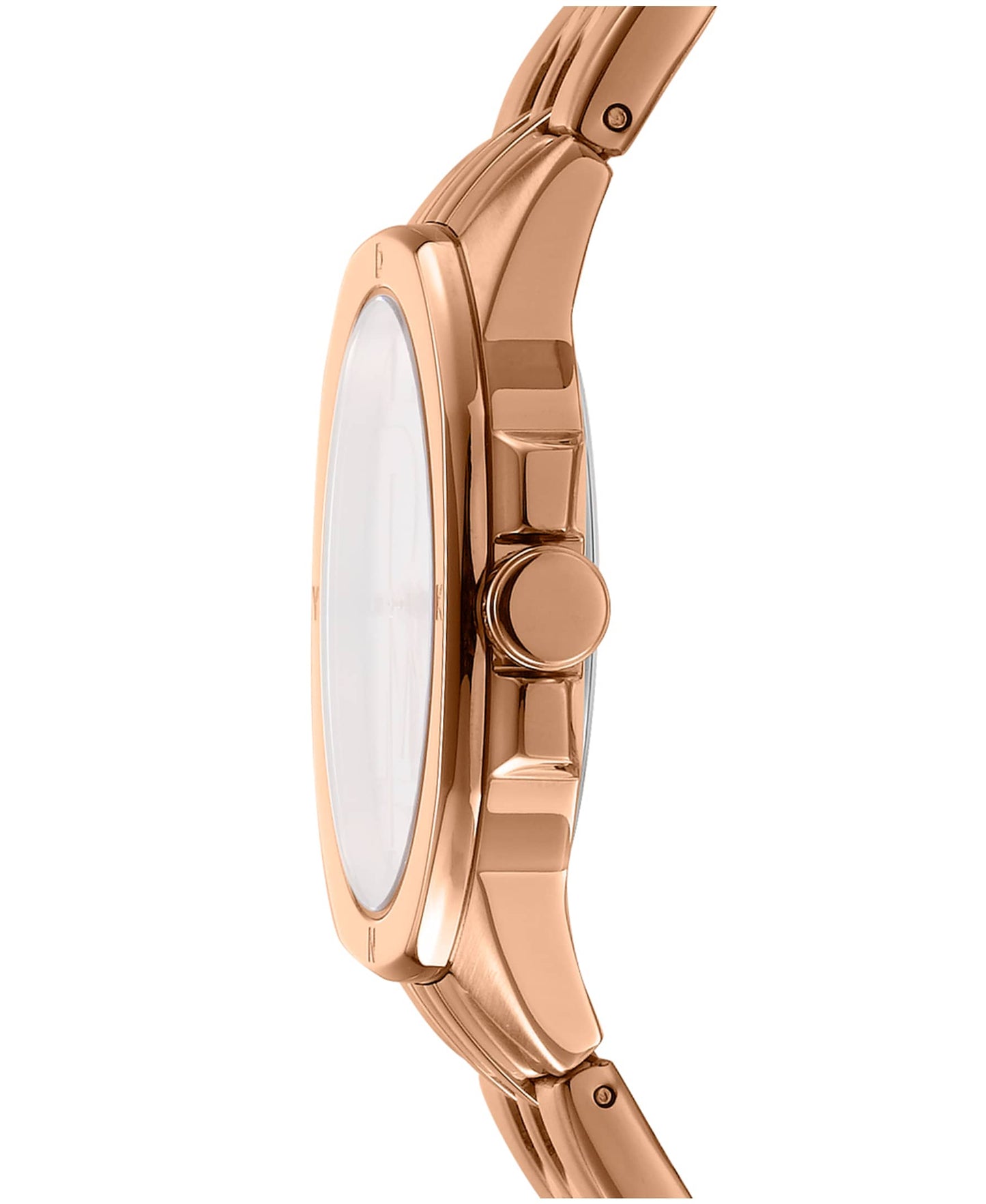 Dkny Women Watch, Rose Gold Color Case, Rose Gold Dial, Rose Gold Color Metal Bracelet, 3 Hands, 5 Atm-1