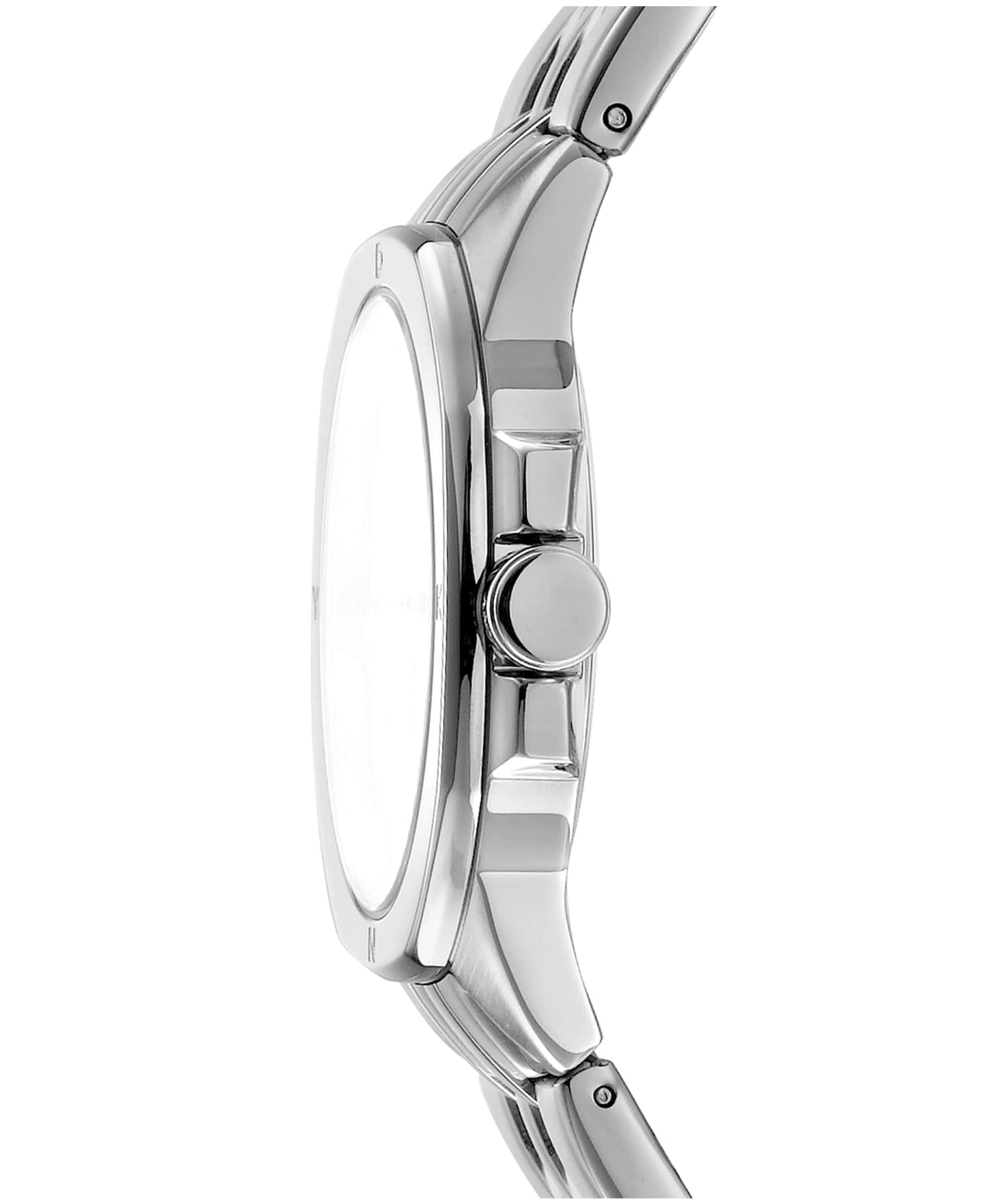 Dkny Women Watch, Silver Color Case, Blue Dial, Stainless Steel Metal Bracelet, 3 Hands, 5 Atm-1