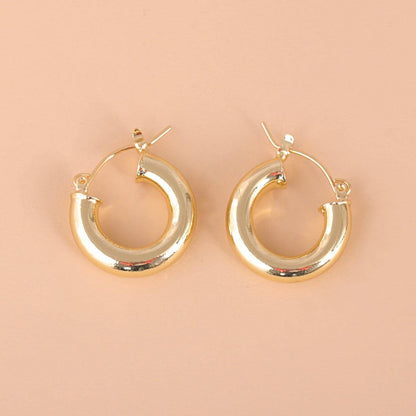 Goldtone Huggie Earrings