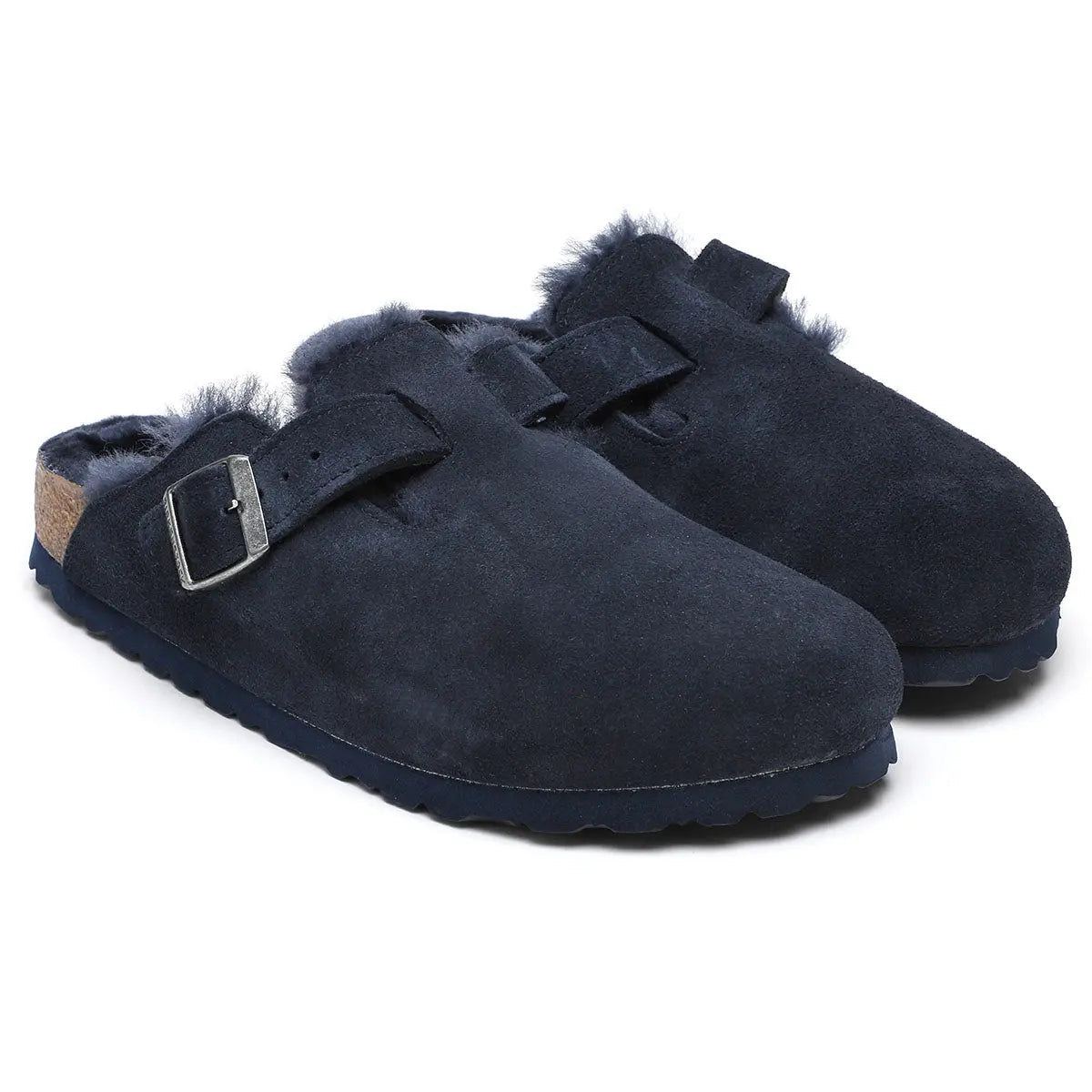 Birkenstock Boston Shearling Suede Leather Clogs – Zulily