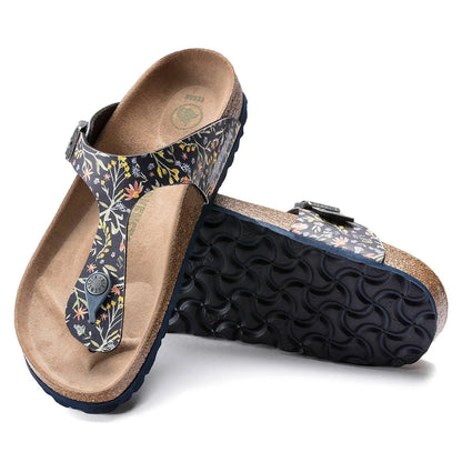 Watercolor Flower Navy-