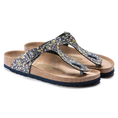 Watercolor Flower Navy-