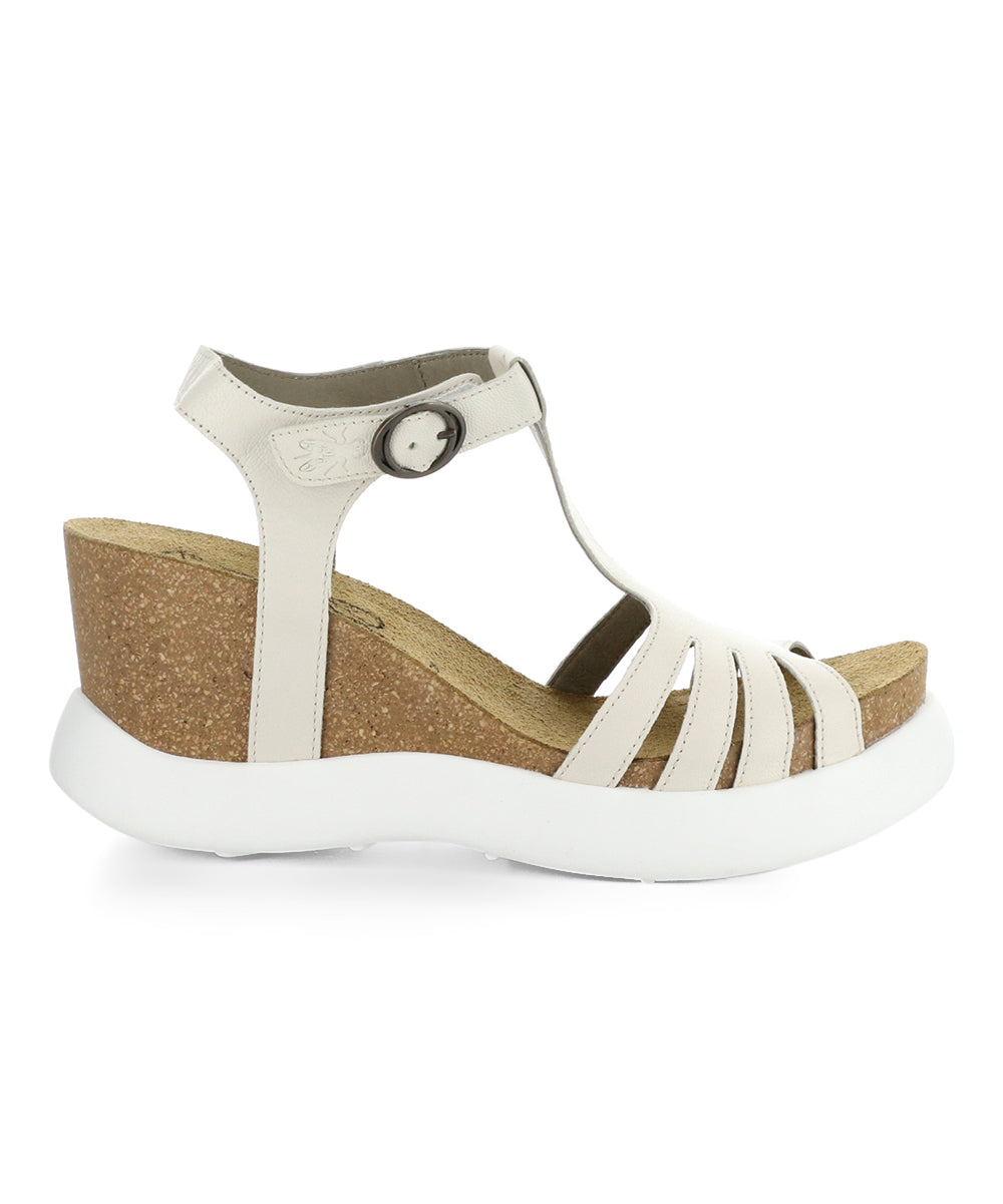 Off-White Mousse Gait Leather Wedge Sandals - Women – Zulily