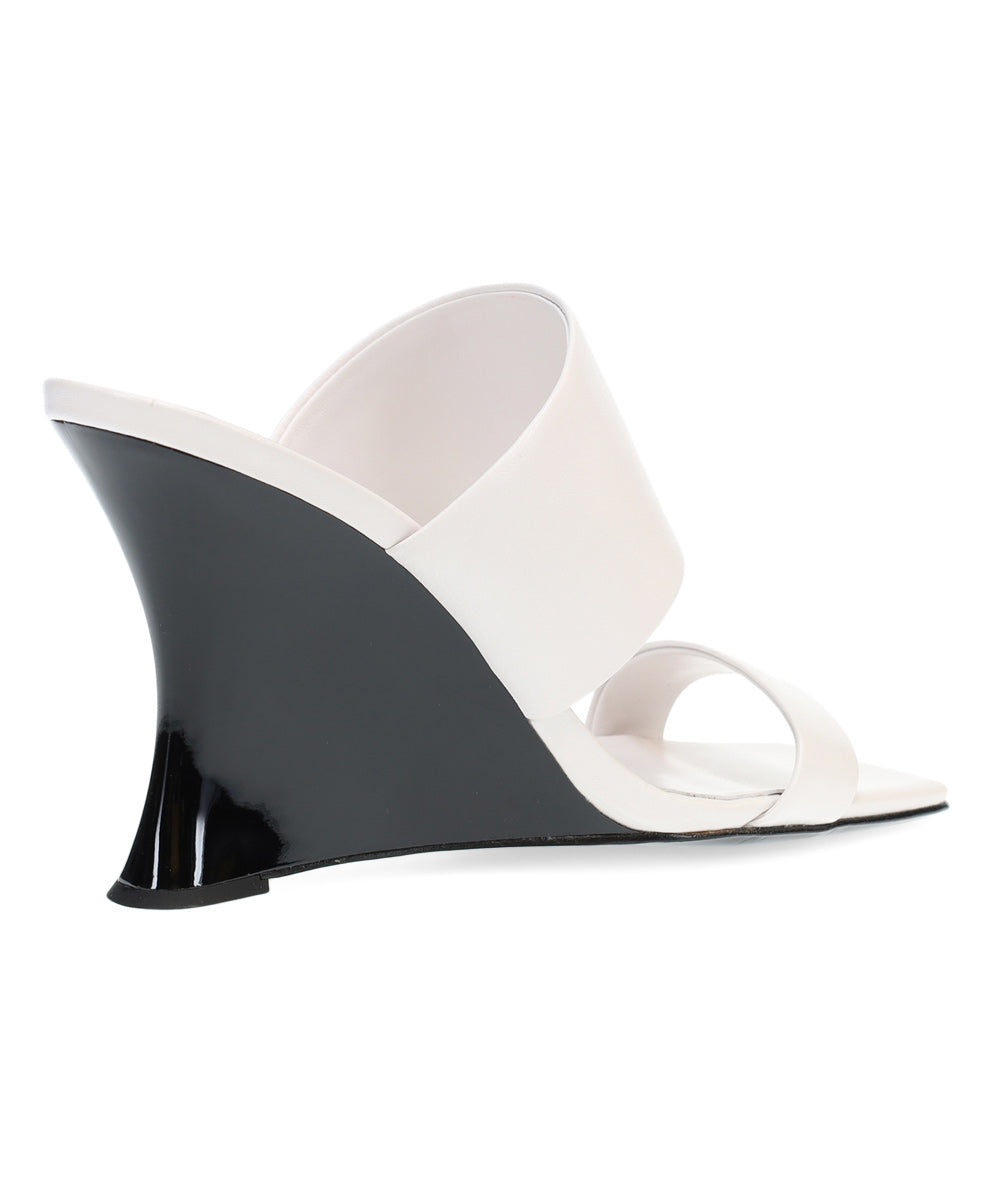 White Balli Leather Wedge Sandals - Women – Zulily